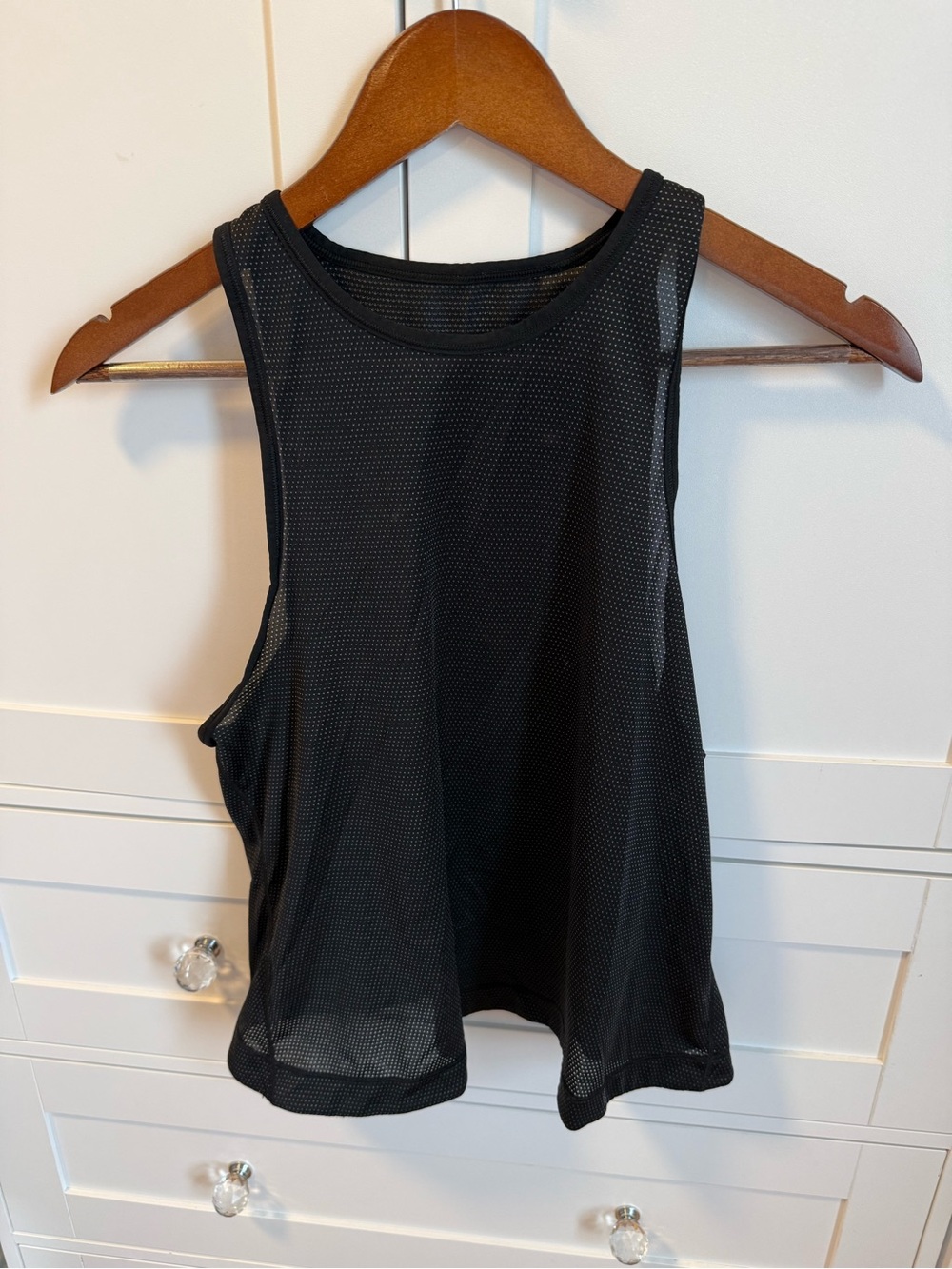 lululemon athletica Black Mesh Tank Top